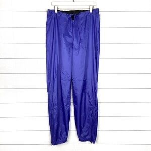 PATAGONIA Nylon Wind Resistant Pants Purple Large Outdoor Camping Hiking Vintage